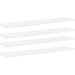 Hyllylevyt 4 kpl valkoinen 100x20x1,5 cm lastulevy
