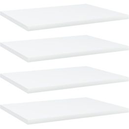 Hyllylevyt 4 kpl valkoinen 40x30x1,5 cm lastulevy