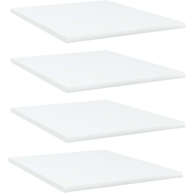 Kirjahyllytasot 4 kpl valkoinen 40x50x1,5 cm lastulevy_1
