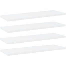 Hyllylevyt 4 kpl valkoinen 60x20x1,5 cm lastulevy