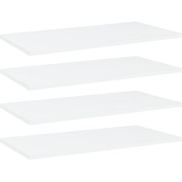 Hyllylevyt 4 kpl valkoinen 60x30x1,5 cm lastulevy