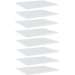 Hyllylevyt 8 kpl korkeakiilto valk 60x50x1,5 cm