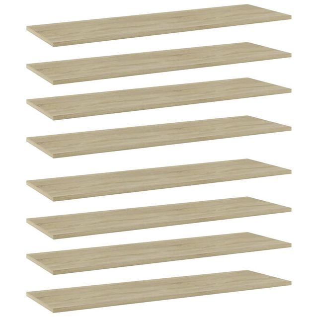 Kirjahyllytasot 8 kpl sonoma tammi 100x30x1,5 cm lastulevy_1