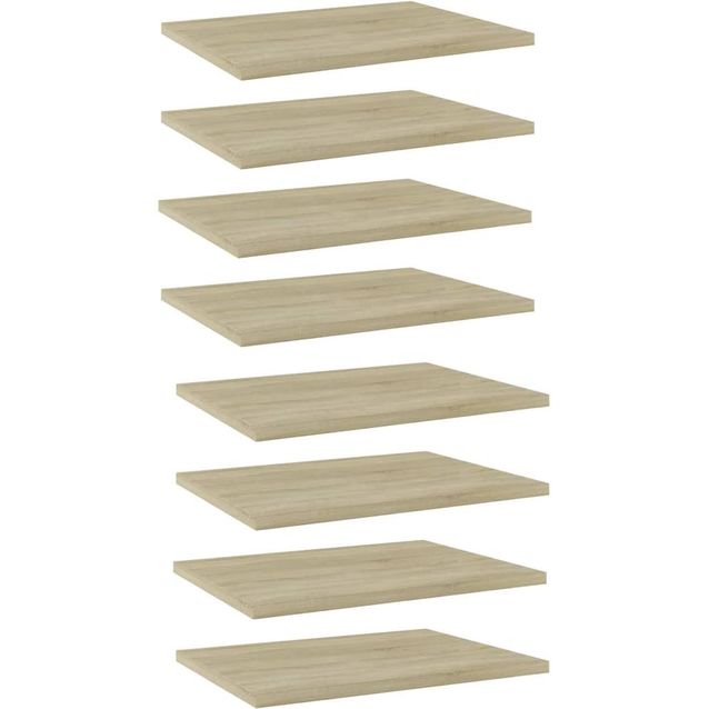 Kirjahyllytasot 8 kpl sonoma tammi 40x30x1,5 cm lastulevy_1