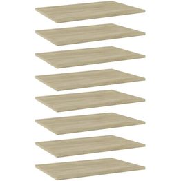 Hyllylevyt 8 kpl sonoma tammi 60x40x1,5 cm lastulevy