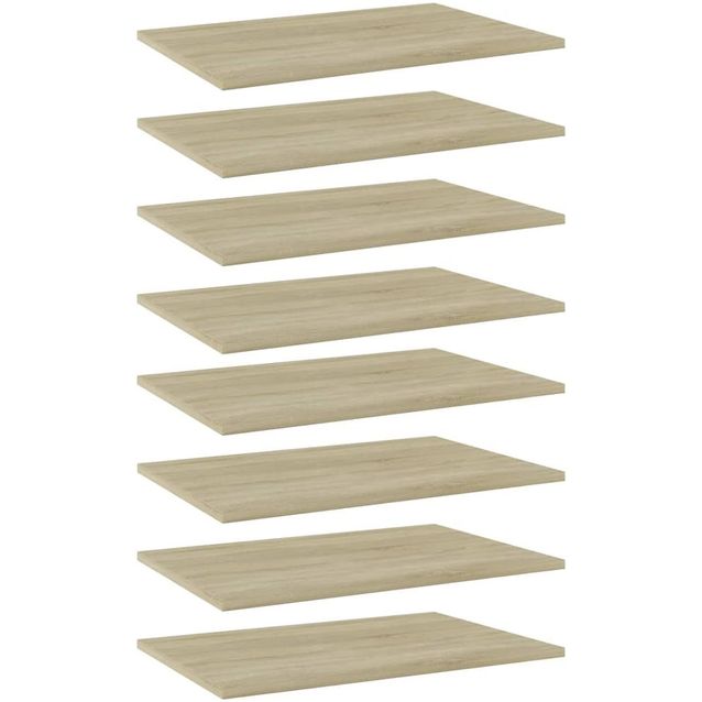 Kirjahyllytasot 8 kpl sonoma tammi 60x40x1,5 cm lastulevy_1