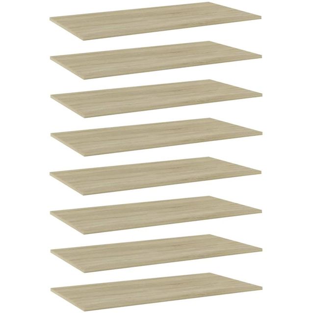 Kirjahyllytasot 8 kpl sonoma-tammi 80x30x1,5 cm lastulevy_1