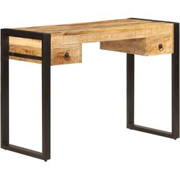 Kirjoituspöytä kahdella vetolaatikolla 110x50x77cm mangopuu