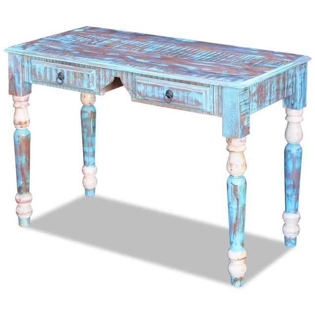 Kirjoituspöytä kierrätetty puu_1