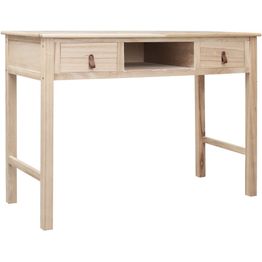 Kirjoituspöytä luonnollinen 110x45x76 cm puinen