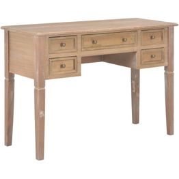 Kirjoituspöytä ruskea 109,5x45x77,5 cm puinen