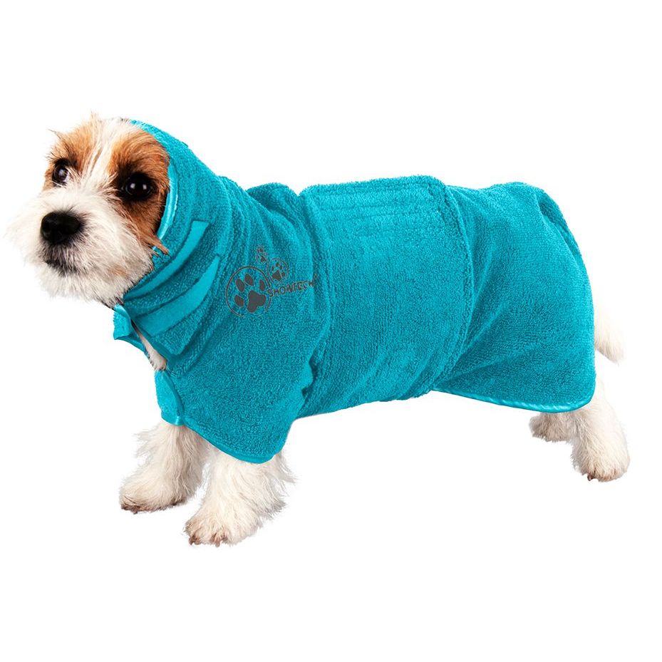 Koiran kylpytakki Show Tech mikrokuitu vyöllä S