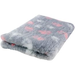 Koiran makuualusta Foxy Fur harmaa pinkki-valk. tassu eri kokoja