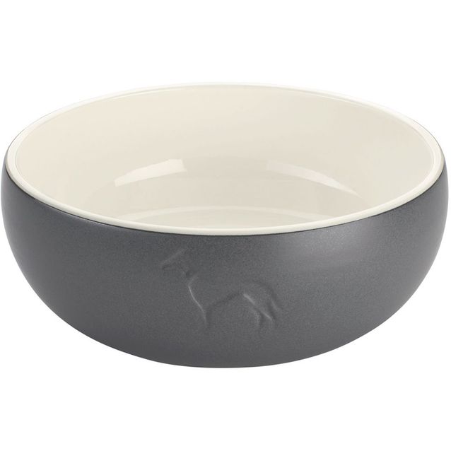 Koirankuppi Hunter Lund keraaminen harmaa 1100ml