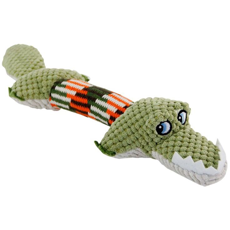 Koiranlelu Boogie köysikeskiöllä kroko 40cm