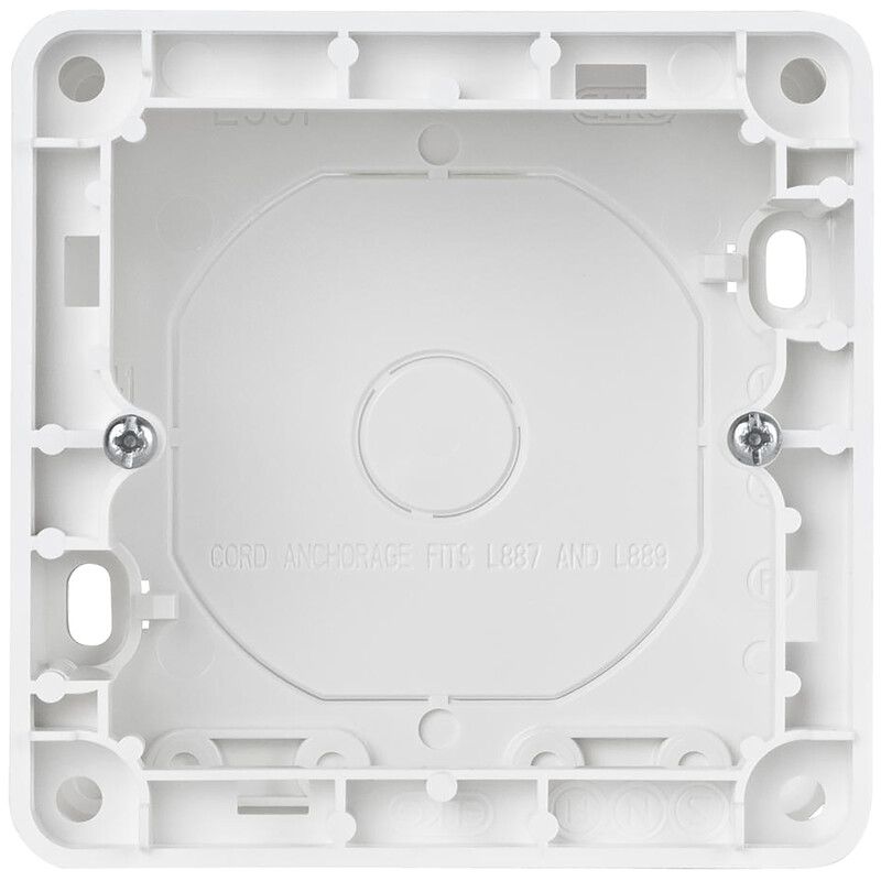 Kojerasia ELKO RS Nordic 1-osainen pintakojerasia 35 mm kirkkaan valkoinen