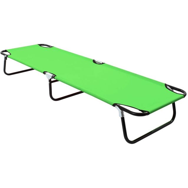 Kokoontaitettava aurinkotuoli teräs vihreä_1