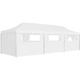 Kokoontaitettava pop-up juhlateltta 8 sivuseinää 3x9m