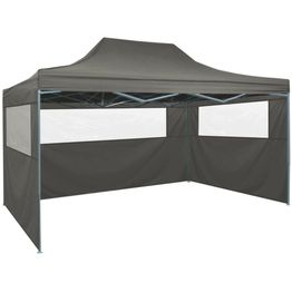 Kokoontaitettava teltta 3:lla seinällä 3x4,5 m antrasiitti