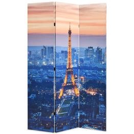 Kokoontaitettava tilanjakaja 120x170 cm pariisin yömaisema