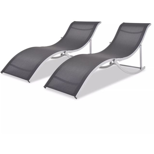 Kokoontaitettavat aurinkotuolit 2 kpl alumiini ja textilene_1