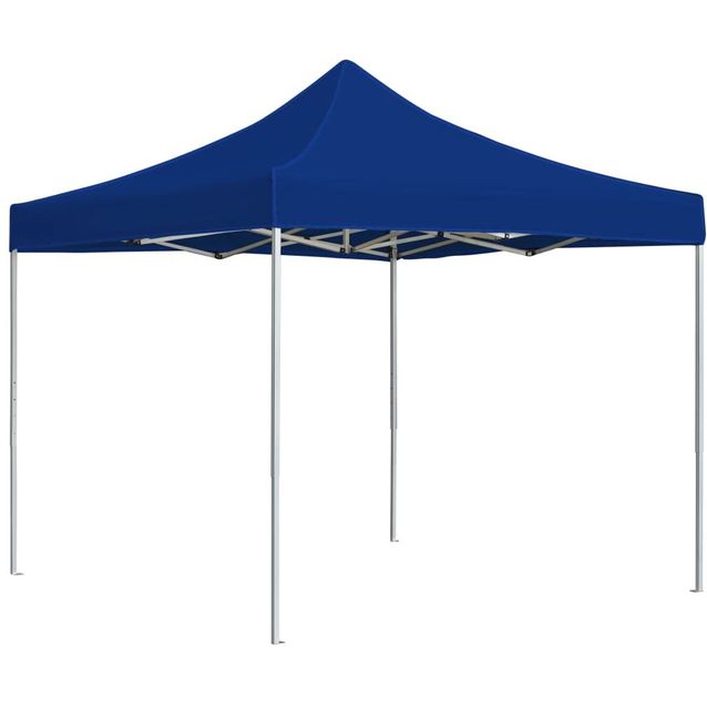 Kokoontaittuva juhlateltta alumiini 2x2 m sininen_1