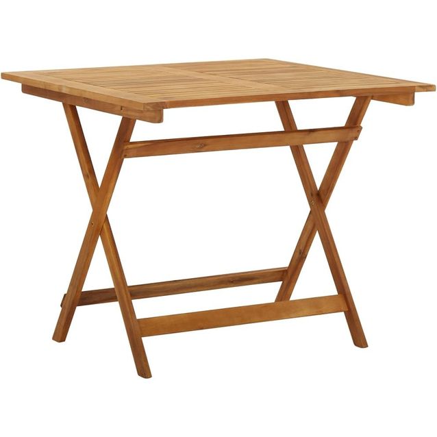 Kokoontaittuva puutarhapöytä 90x90x75 cm täysi akaasiapuu_1