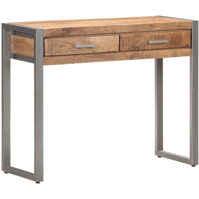 Konsolipöytä 95x35x75 cm täysi mangopuu_1