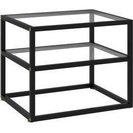 Konsolipöytä läpinäkyvä 50x40x40 cm karkaistu lasi