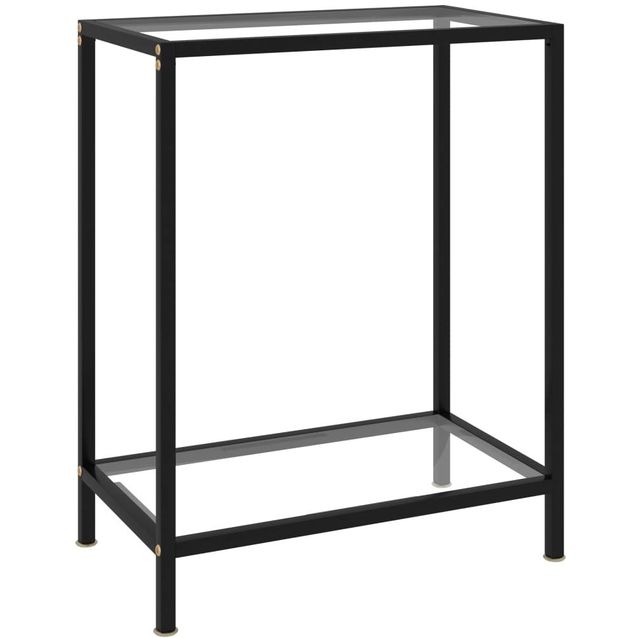 Konsolipöytä läpinäkyvä 60x35x75 cm karkaistu lasi_1