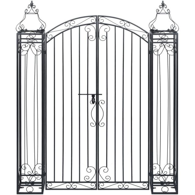 Koristeellinen puutarhaportti takorauta 122x20,5x160 cm_1