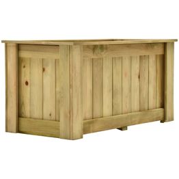 Korotettu kukkalaatikko 100x50x50 cm kyllästetty mänty