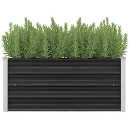 Istutuslaatikko antrasiitti 100x40x45 cm galv. teräs