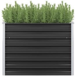 Istutuslaatikko antrasiitti 100x40x77 cm galv. teräs