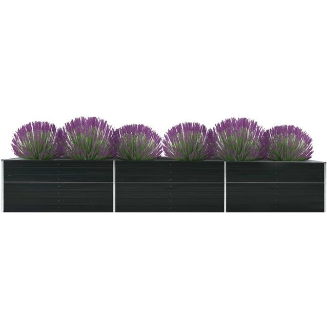 Korotettu kukkalaatikko galv. teräs 480x80x45 cm antrasiitti_1