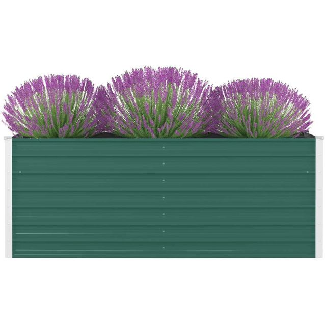 Korotettu puutarhalaatikko 160x80x45cm vihreä_1