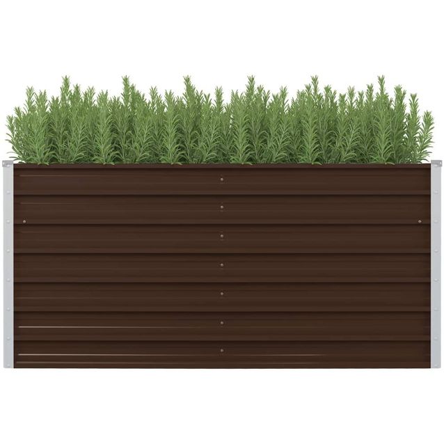 Korotettu puutarhalaatikko 160x80x77cm ruskea_1
