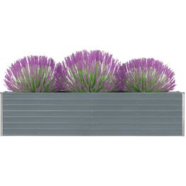 Istutuslaatikko 320x40x77 cm galvanoitu harmaa