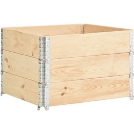 Korotetut kukkalaatikot 3 kpl 100x100 cm täysi mänty