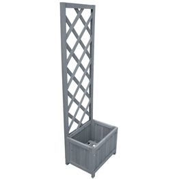 Kukkalaatikko säleiköllä 40x30x135 cm täysi kuusi