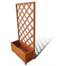 Kukkalaatikko säleiköllä 70 x 30 x 135 cm