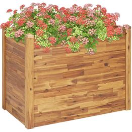 Kukkapenkki 110x60x84 cm täysi akaasiapuu