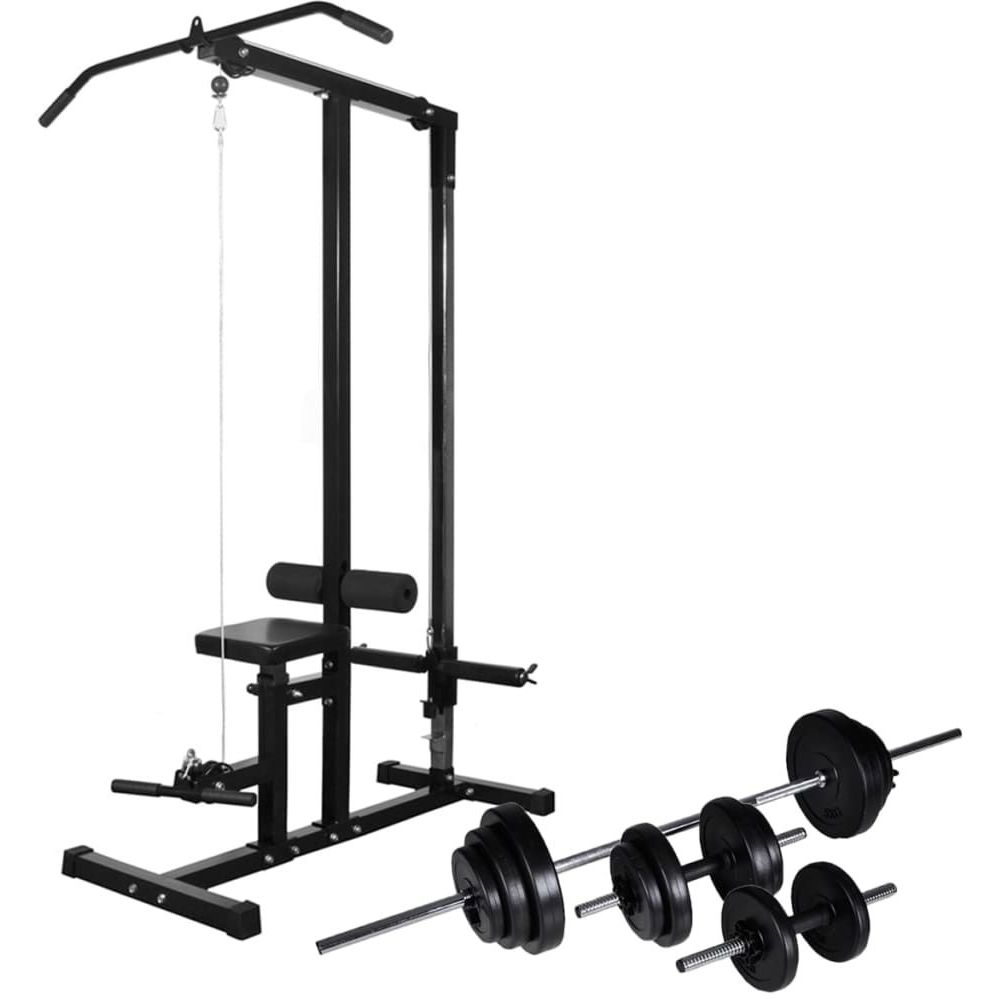 Kuntolaite levytanko- ja käsipainosarjalla 30,5 kg
