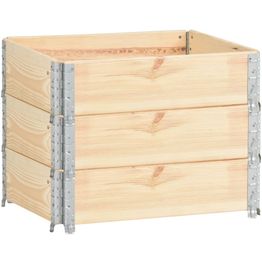 Kuormalavan reunukset 3 kpl 60x80 cm täysi mänty