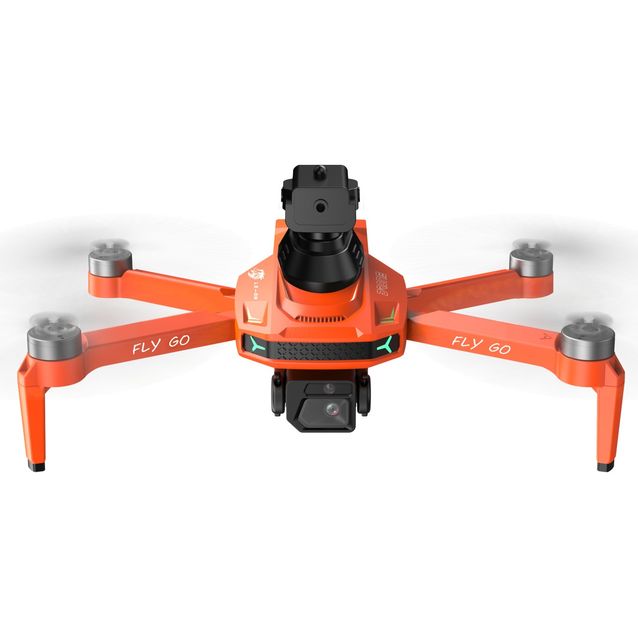 Kuvausdrone Le-On Fly Go, oranssi, taittuva, kaksoiskamera