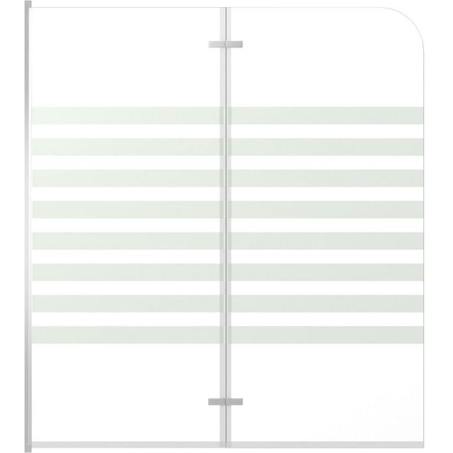 Kylpyammeen seinä 120x140 cm karkaistu lasi viiva