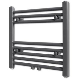 Kylpyhuoneen keskuslämmitys pyyheteline suora 480 x 480 mm