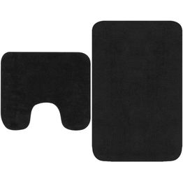 Kylpyhuoneen mattosarja 2 osaa kangas antrasiitti