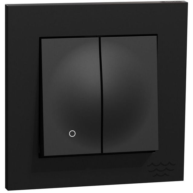 Kytkin ELKO Plus 2 1 16A IP21 UPR musta Ocean Plastic