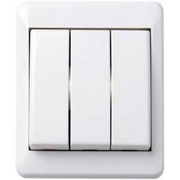 Kytkin ELKO RS Nordic 1+1+1-kytkin IP20 pinta-asenteinen JL kirkkaan valkoinen